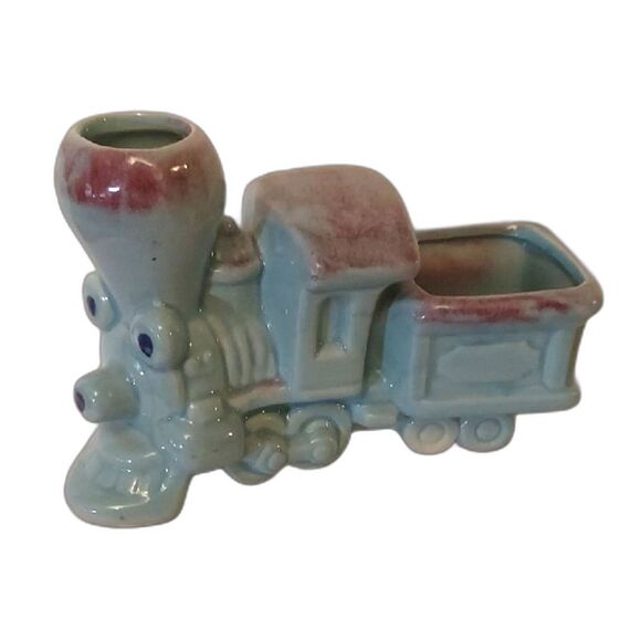 Allen Shaw Ceramic Planter Train - Picture 1 of 11